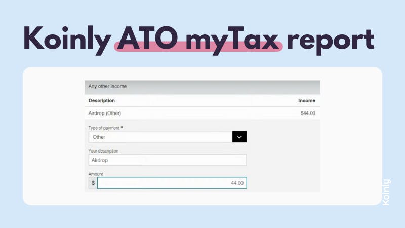 ATO myTax how to report crypto income