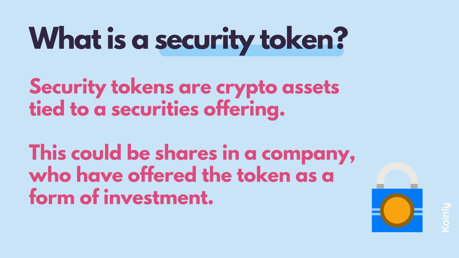 What is a security token?