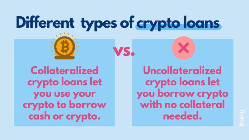 Crypto loans with collateral vs crypto loans without collateral 