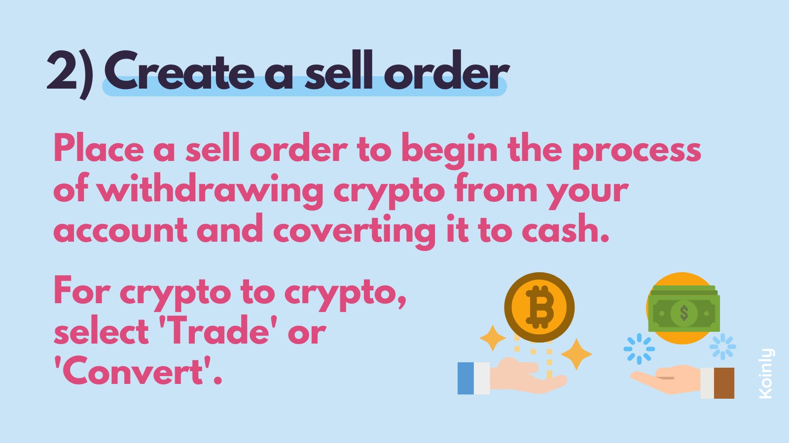 create a sell order