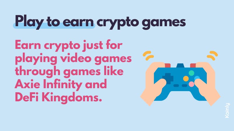 Play to earn crypto games
