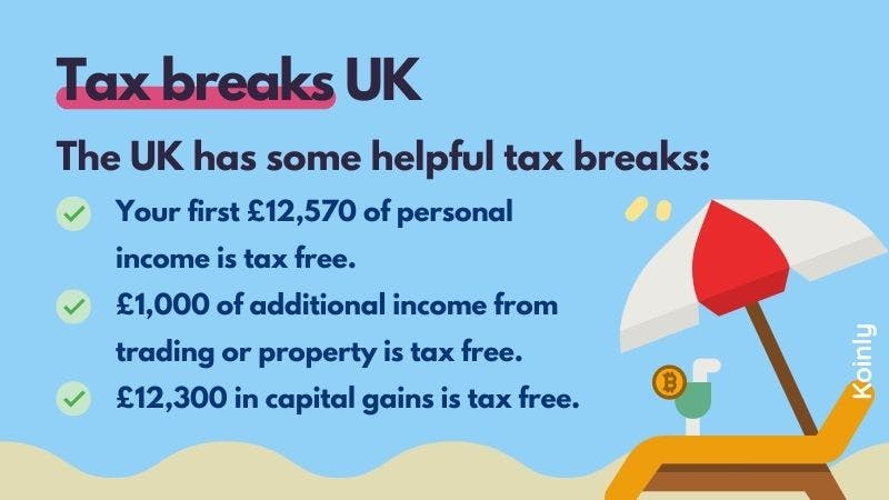 Koinly crypto tax calculator - UK tax breaks
