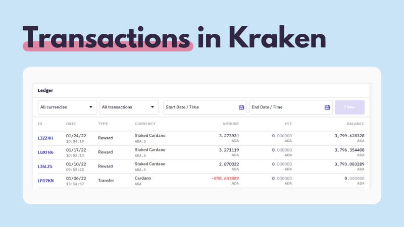 Kraken transactions examples