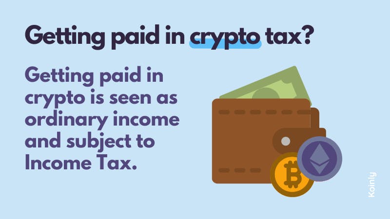 Getting paid in crypto tax