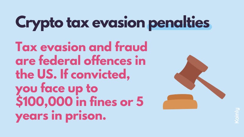 Crypto tax evasion penalties