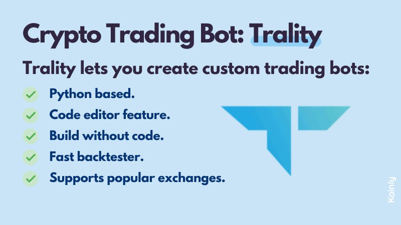 Crypto trading bot Trality