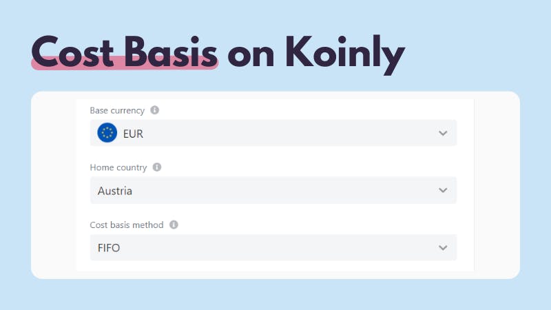 Koinly Austria Settings