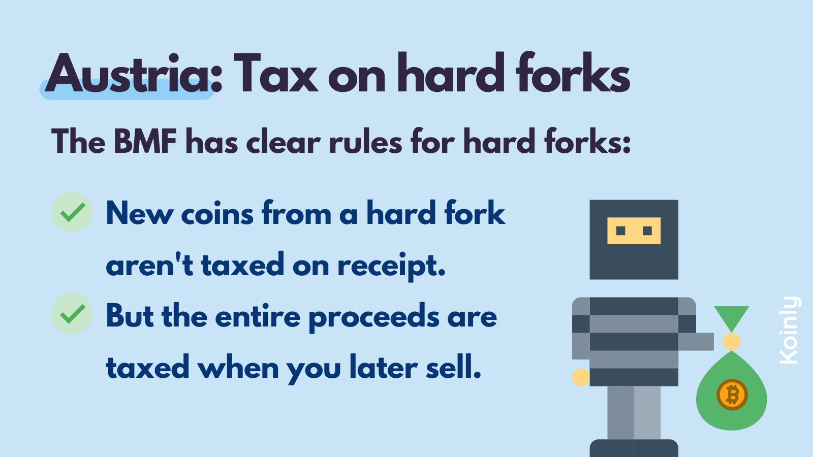tax on hard forks in Austria