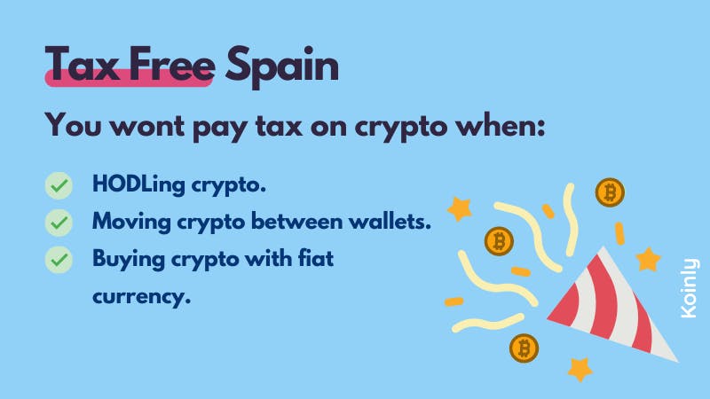 Tax free crypto transactions in Spain