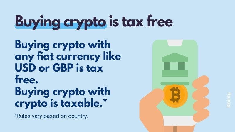 are you taxed for buying crypto