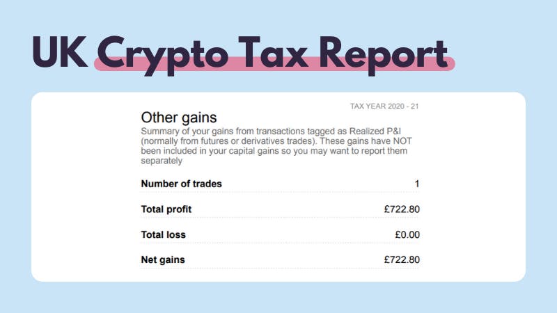 UK crypto tax report other gains