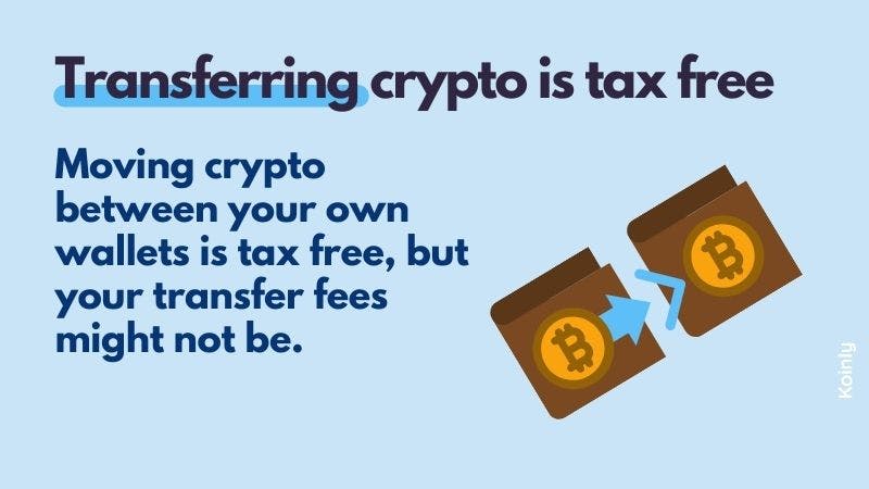 Koinly crypto tax calculator transfer fees are tax free