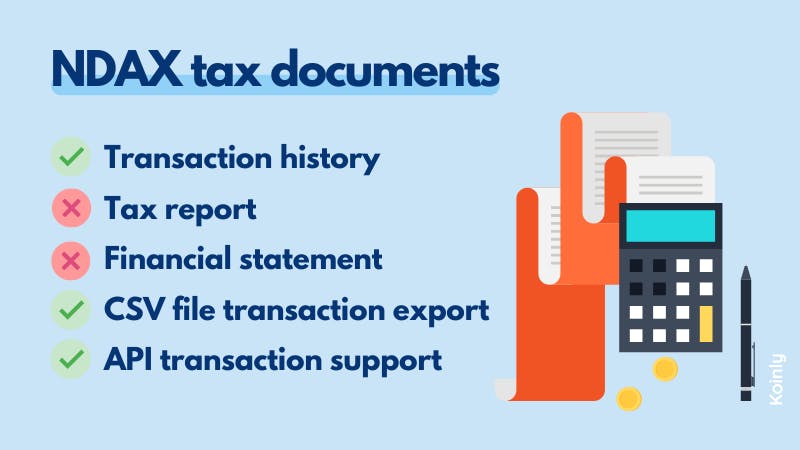 NDAX Tax Documents
