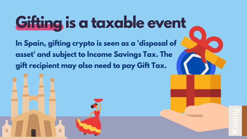 Gift tax on crypto in Spain