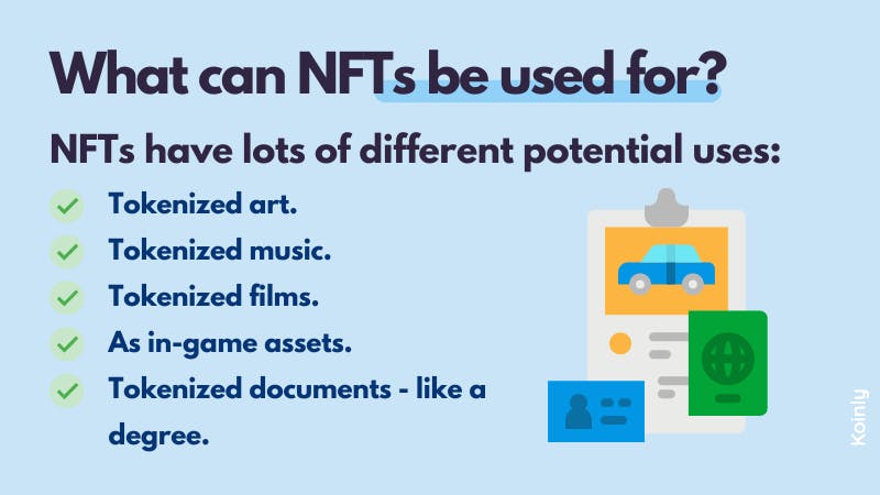 What can we use NFTs for?