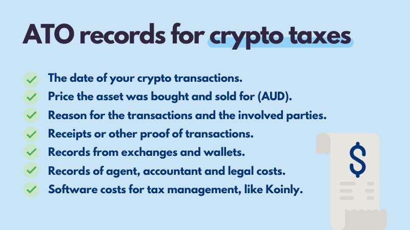 ATO crypto tax records