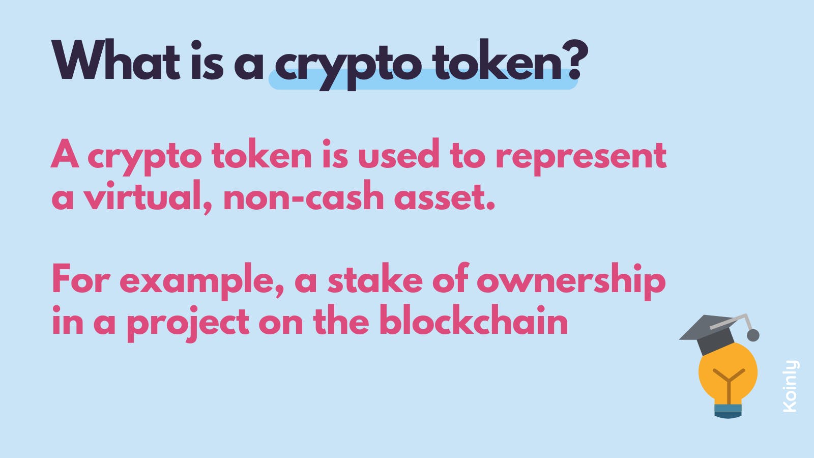 What is a crypto token?