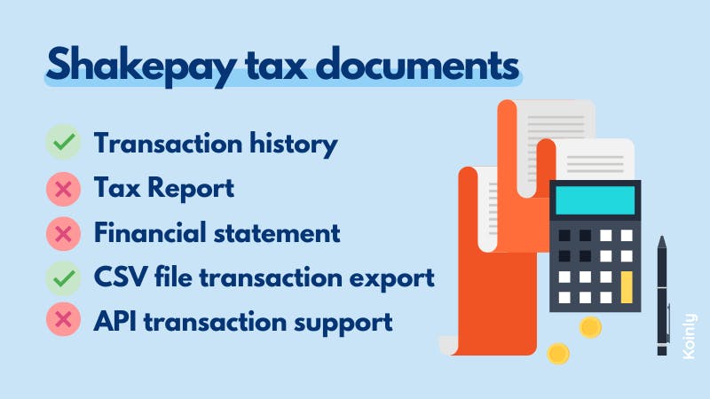 Shakepay tax documents