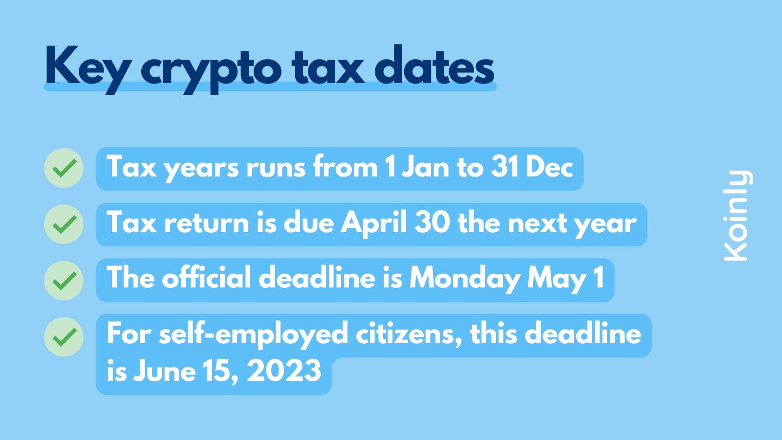 crypto tax key dates