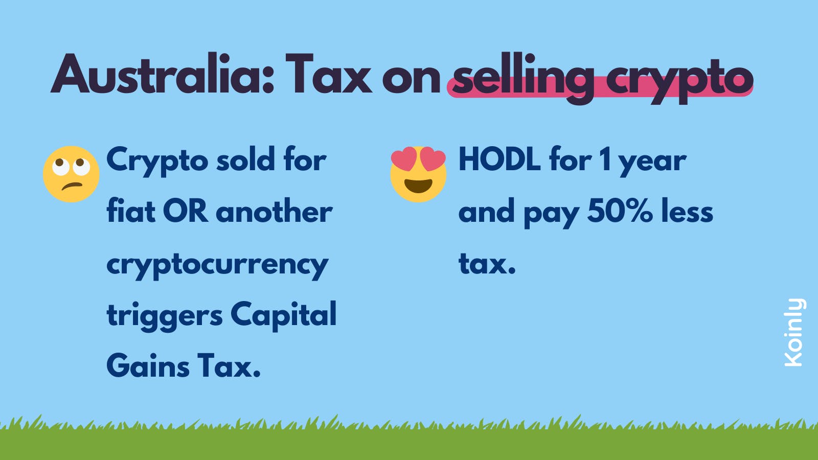 Tax on selling crypto in Australia