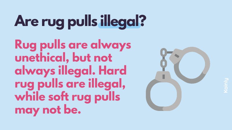 is rug pulling crypto illegal