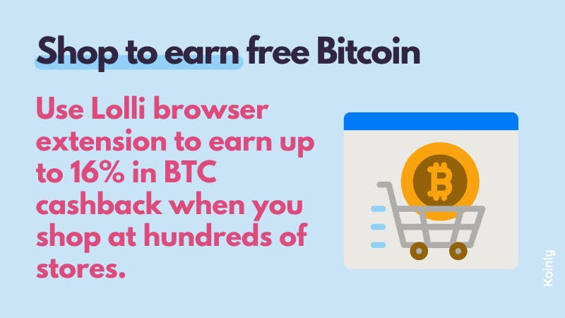 Shop and earn free Bitcoin