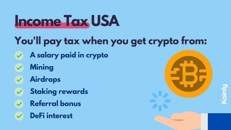 Income Tax on crypto USA