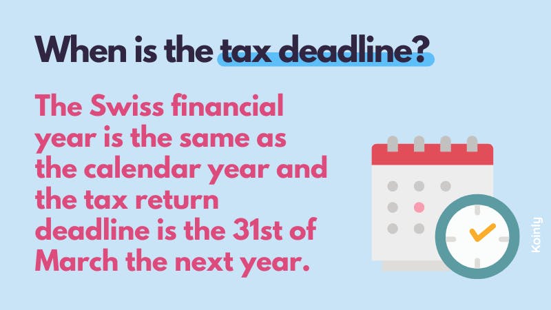 Swiss tax deadline