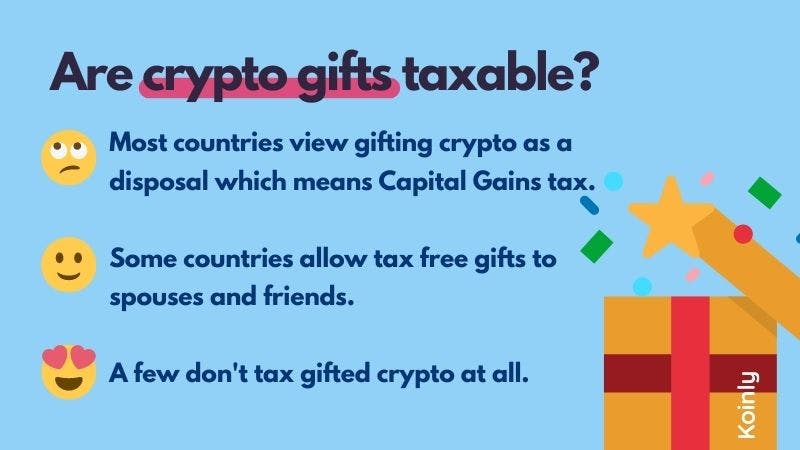 Koinly crypto tax calculator - crypto gifts tax