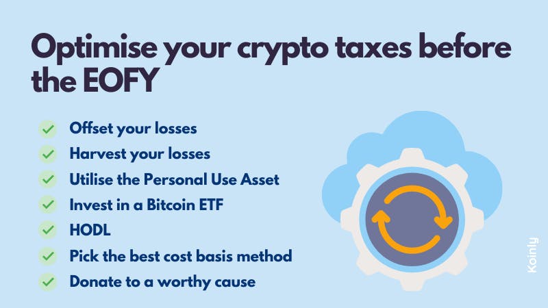 Optimise and pay less crypto tax