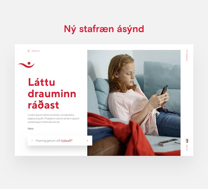 skjáskot af vef íslandsbanka