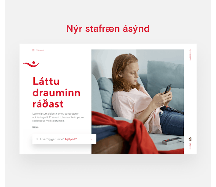 Skjáskot af vef íslandsbanka