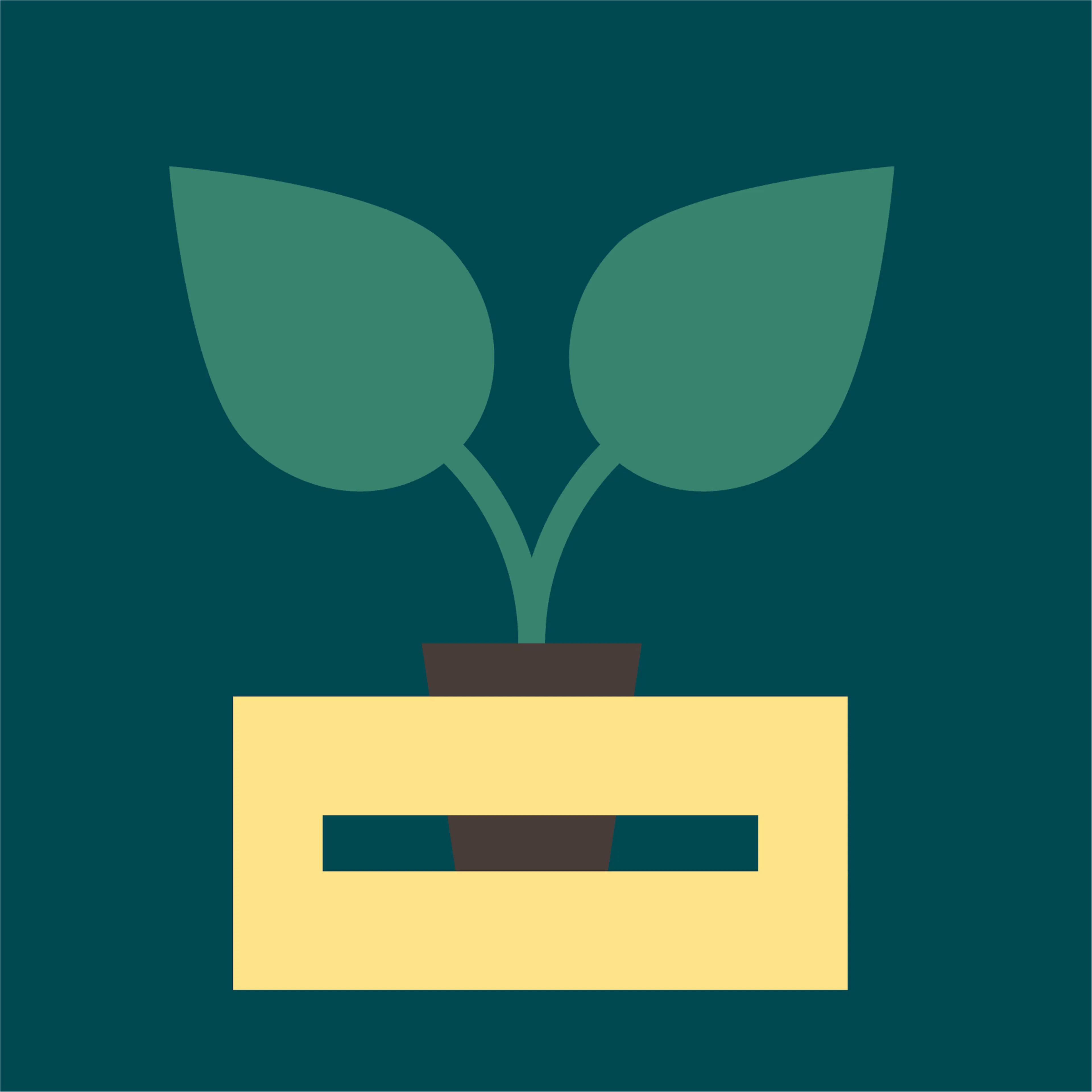 illustration-av-planta-pa-gron-bakgrund-enkel