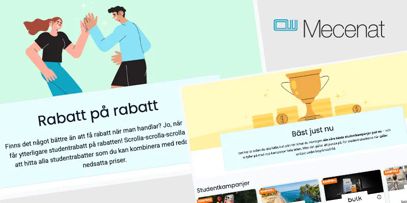Mecenat-kortet-ger-rabatter-för-studerande-bilden-visar-logo-och-bilder-från-deras-webb