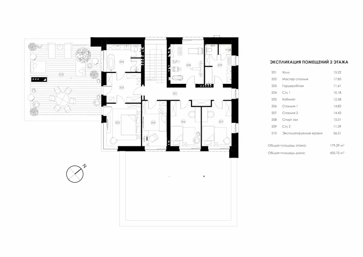 Eli House drawing