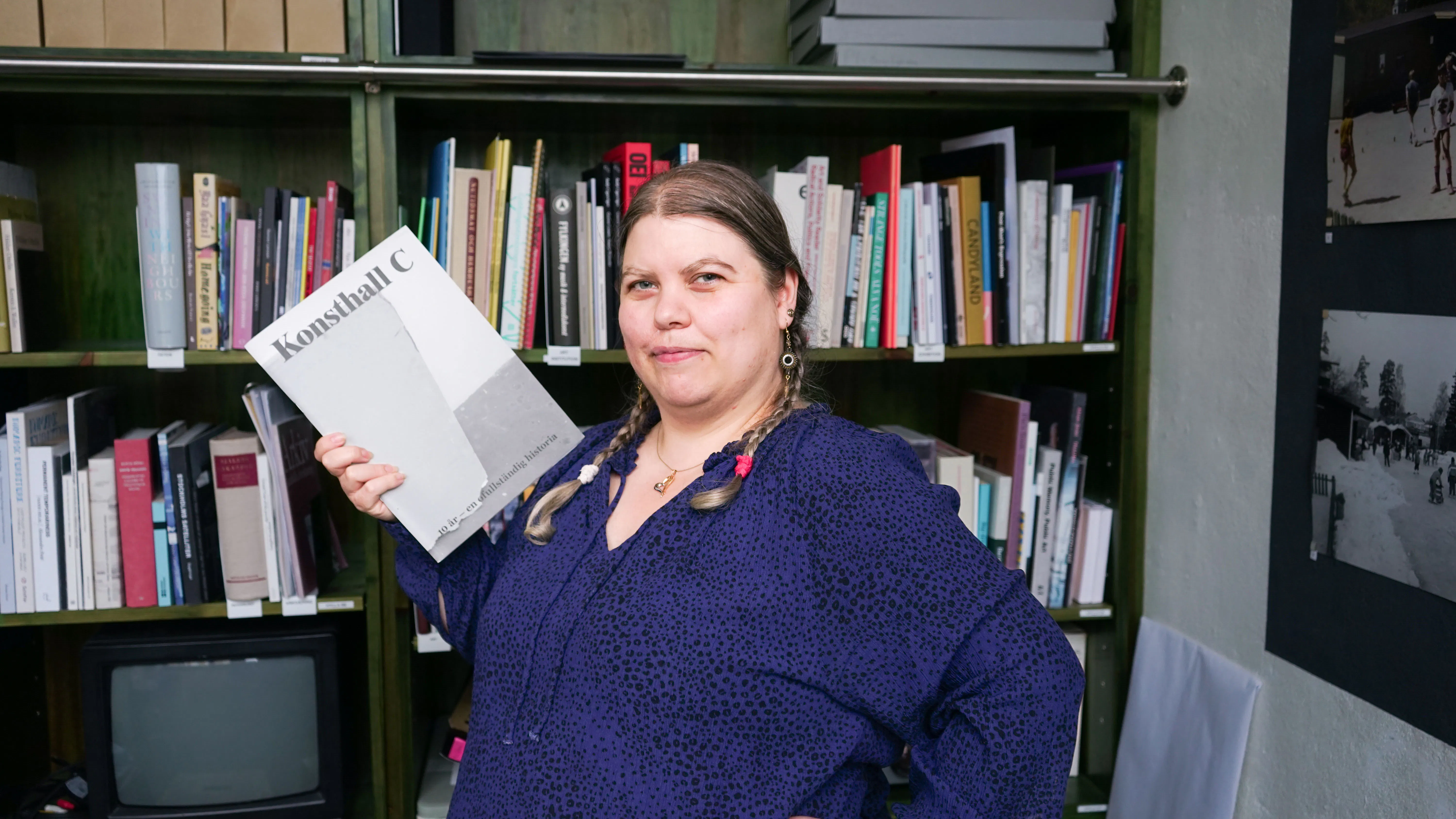 AnnaMaria in the archive. 