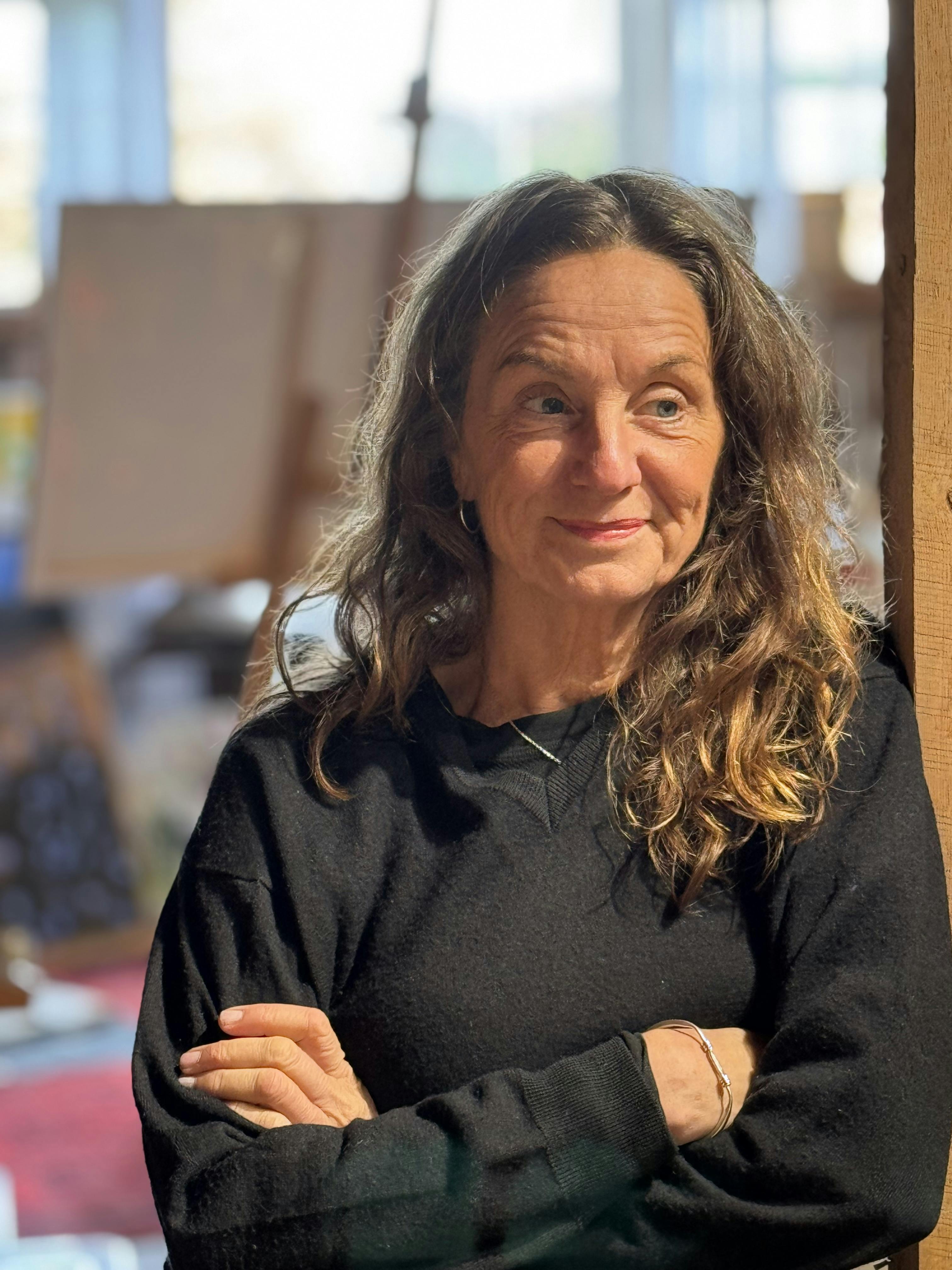 Gunilla Christiansson, med utställningen Kveiar