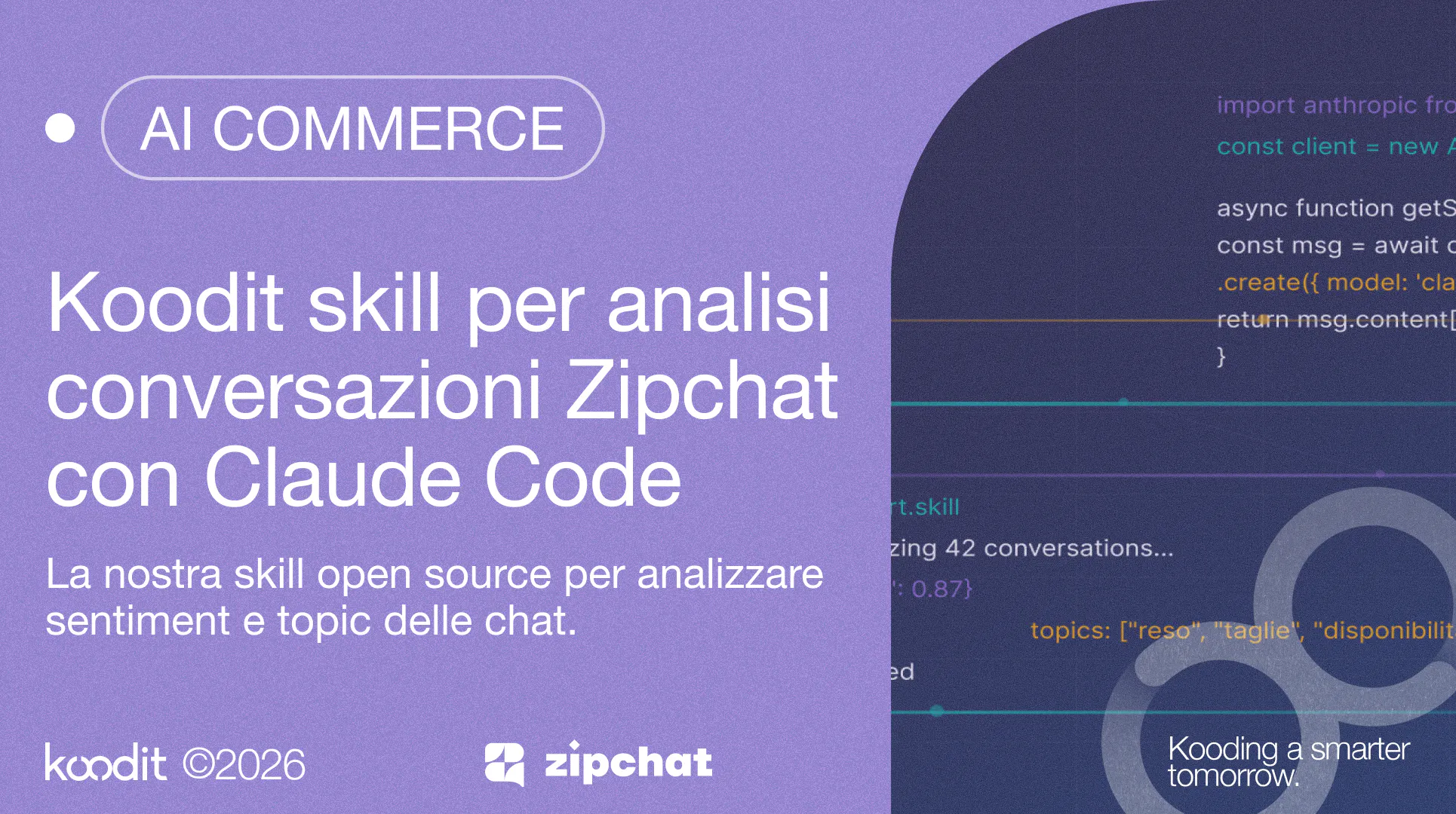 Koodit skill conversazioni Zipchat Claude Code