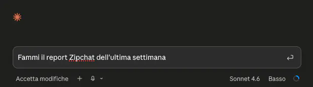 Comando per analizzare zipchat con claude