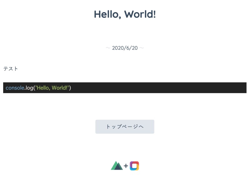 実際の表示内容