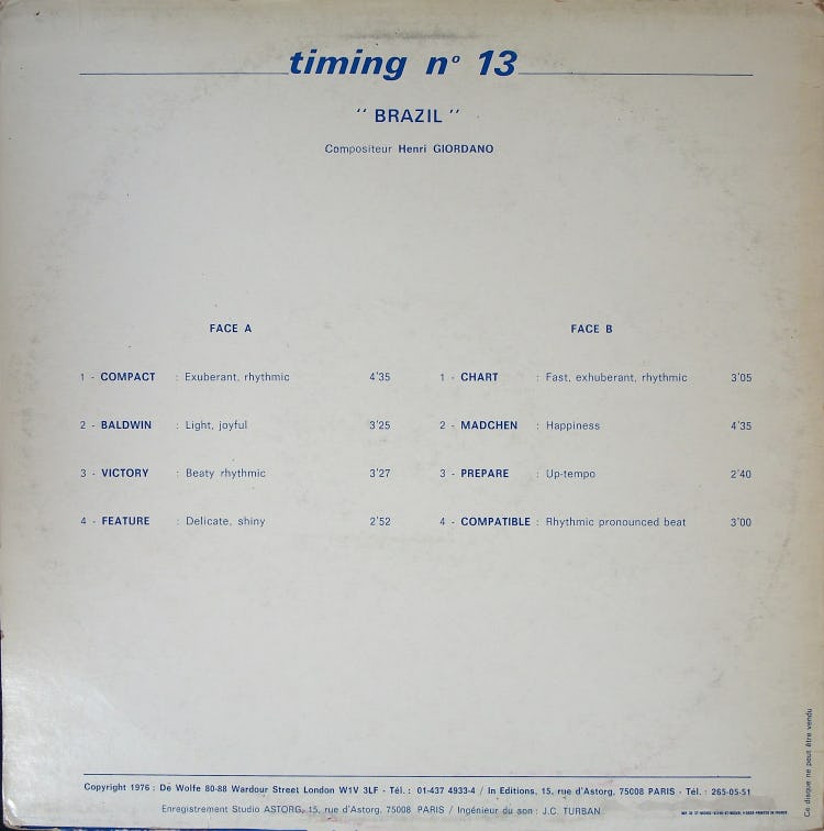 Timing No.13 バック