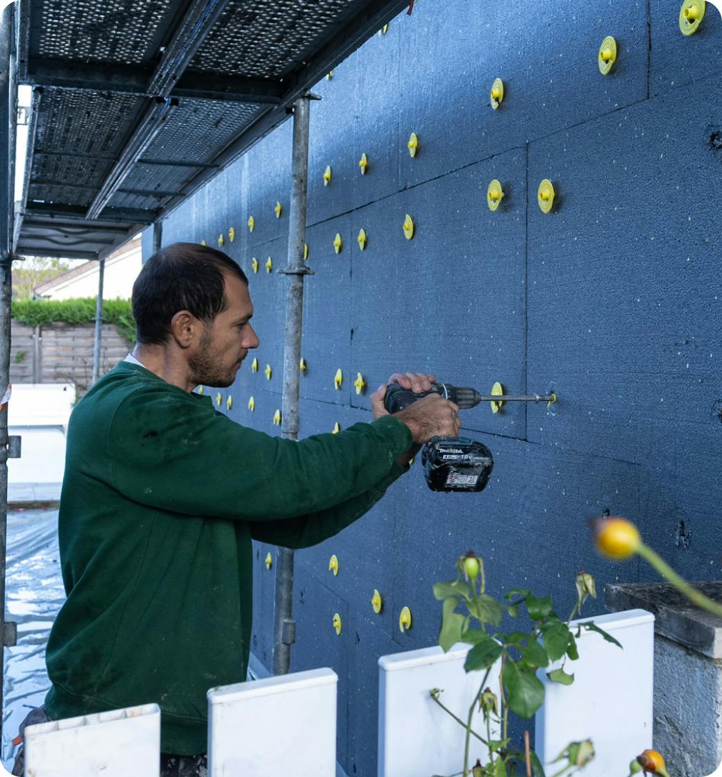 entreprise isolation des murs extérieurs Koréo