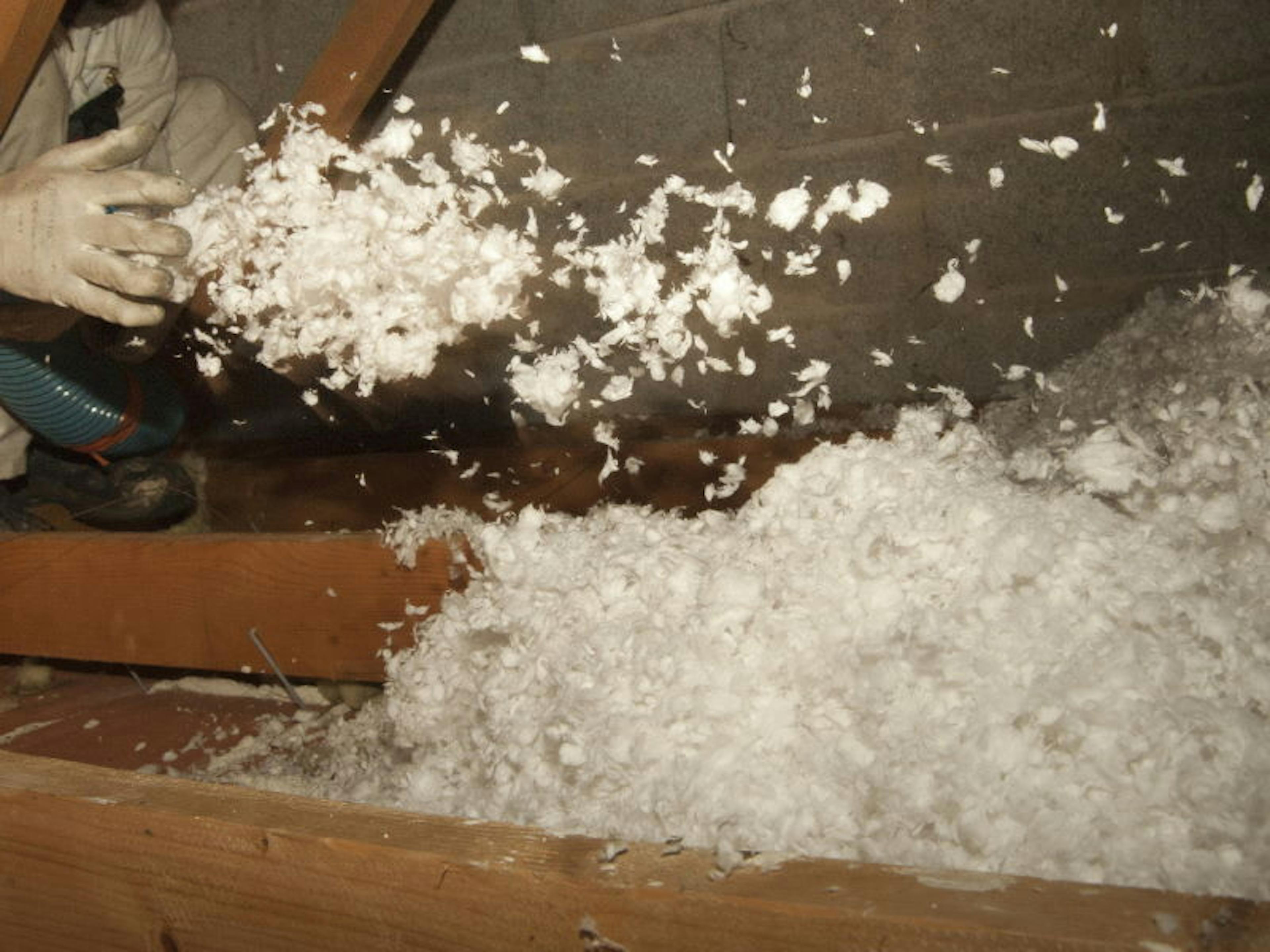 isolation par soufflage