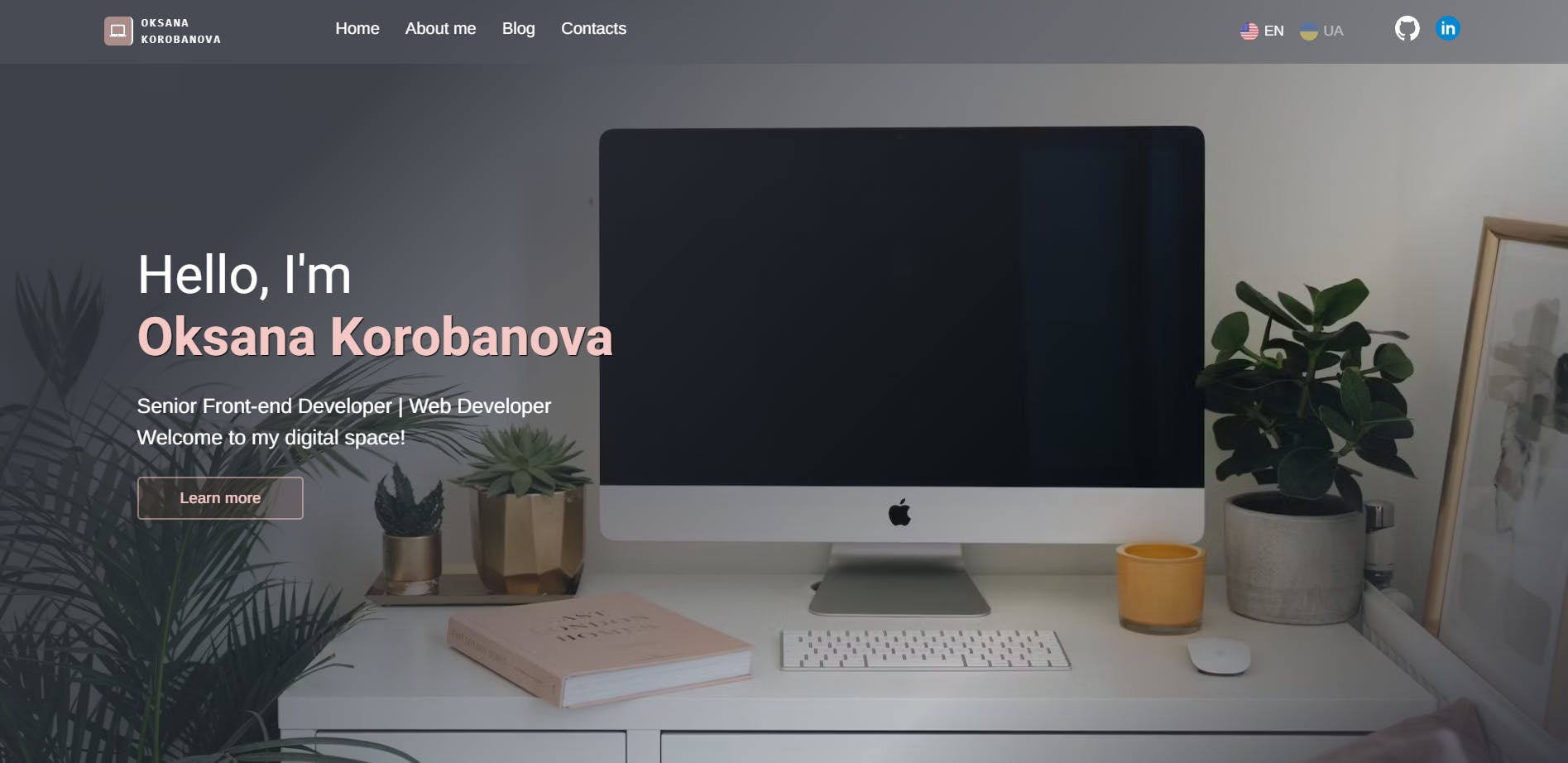 How I created my website img