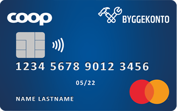 Coop Byggekonto Mastercard