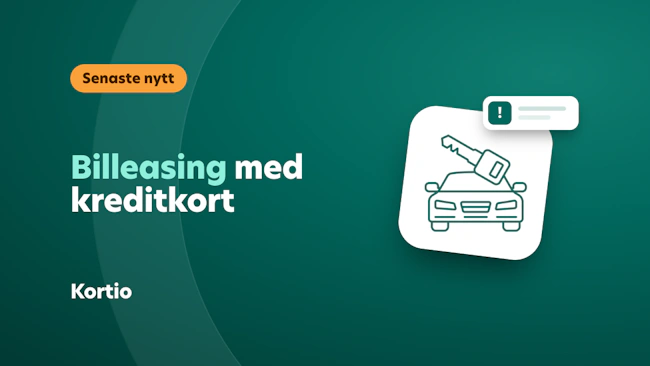 Billeasing med kreditkort