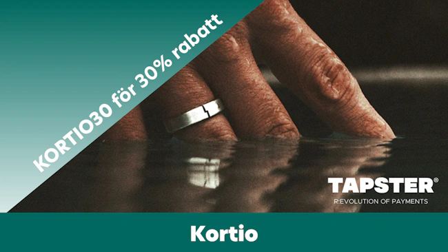 KORTIO30 ger 30% hos Tapster >>