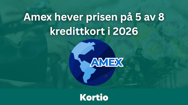 American Express hever prisen på fem av åtte kredittkort i 2026 – nå rammes også SAS Amex Classic