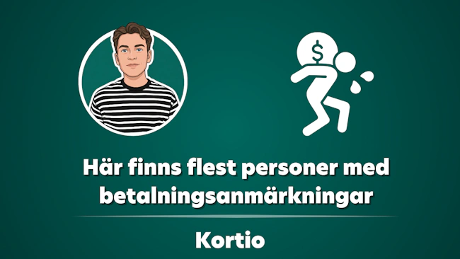 Flest personer med betalningsanmärkning