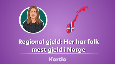 Regional gjeld: Her har folk mest gjeld i Norge